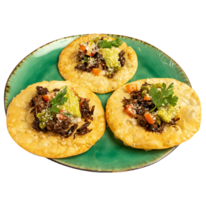 BEEF BARBACOA TOSTADA